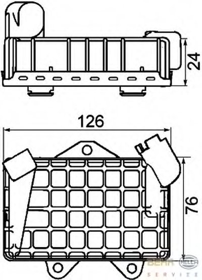 масляный радиатор, двигательное масло BEHR HELLA SERVICE HELLA купить