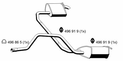 Глушитель выхлопных газов конечный ERNST купить