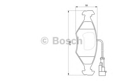 Комплект тормозных колодок, дисковый тормоз BOSCH купить