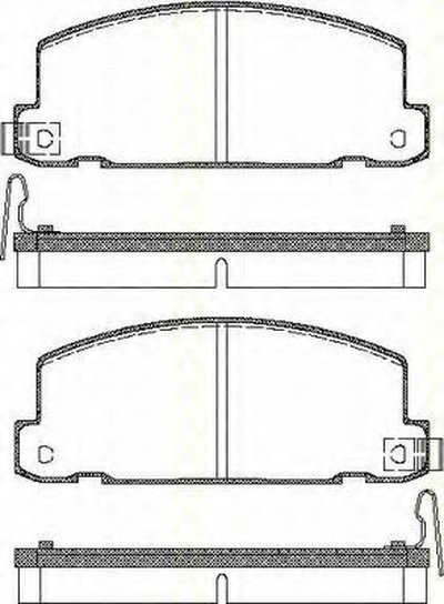 Комплект тормозных колодок, дисковый тормоз TRISCAN купить