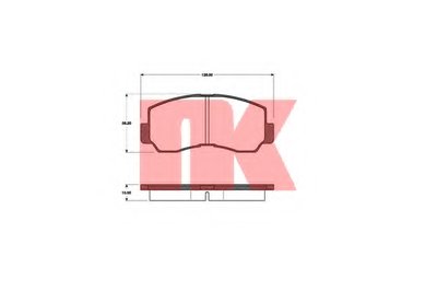 Комплект тормозных колодок, дисковый тормоз NK купить