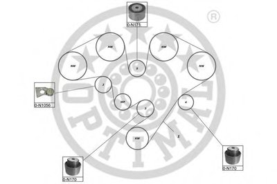 Комплект ремня ГРМ OPTIMAL купить
