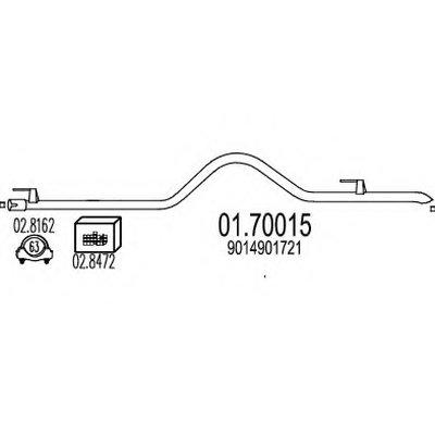 Труба выхлопного газа MTS купить