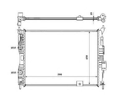 Радиатор охлаждения Nissan Qashqai 1.6 07-13
