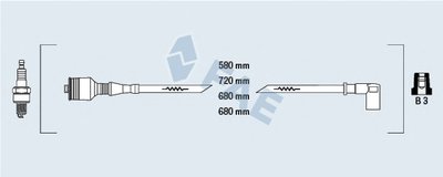 Комплект проводов зажигания FAE купить