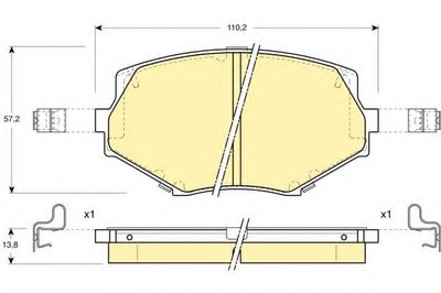 Комплект тормозных колодок, дисковый тормоз GIRLING купить