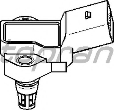 Датчик, давление наддува; Датчик, давление во впускном газопроводе TOPRAN купить