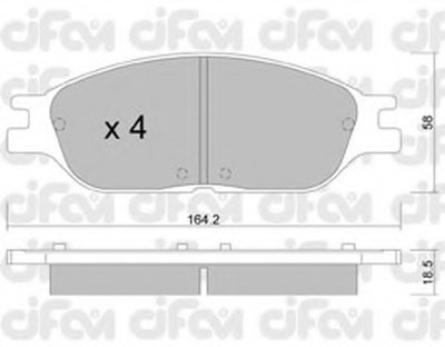Комплект тормозных колодок, дисковый тормоз CIFAM купить