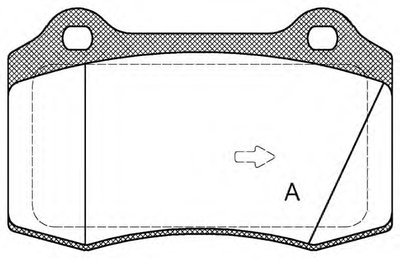 Комплект тормозных колодок, дисковый тормоз ADVANCE OPEN PARTS купить