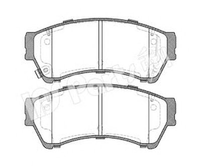 Комплект тормозных колодок, дисковый тормоз IPS Parts IPS Parts купить