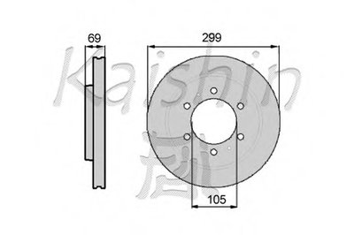 Тормозной диск KAISHIN купить