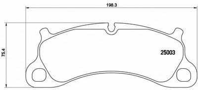 Комплект тормозных колодок, дисковый тормоз BREMBO купить