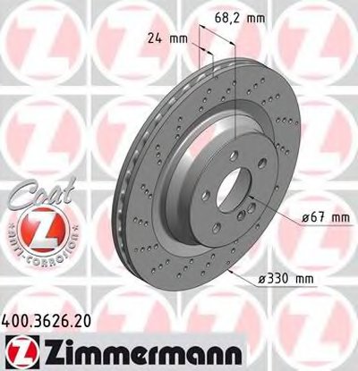 Тормозной диск COAT Z ZIMMERMANN купить