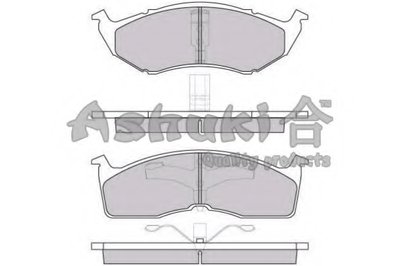 Комплект тормозных колодок, дисковый тормоз ASHUKI купить