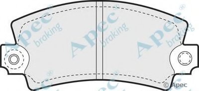 Комплект тормозных колодок, дисковый тормоз APEC braking купить