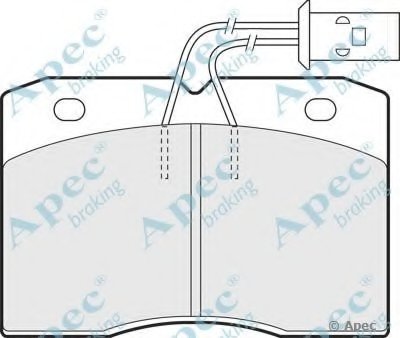 Комплект тормозных колодок, дисковый тормоз APEC braking купить