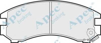 Комплект тормозных колодок, дисковый тормоз APEC braking купить