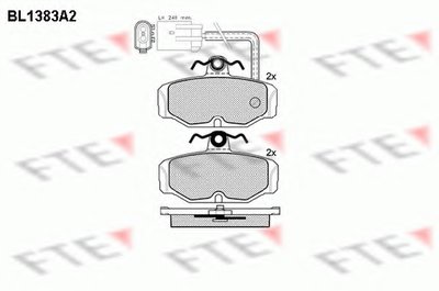 Комплект тормозных колодок, дисковый тормоз FTE купить