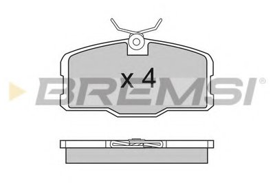 Комплект тормозных колодок, дисковый тормоз BREMSI купить