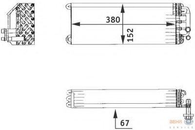 Испаритель, кондиционер BEHR HELLA SERVICE HELLA купить