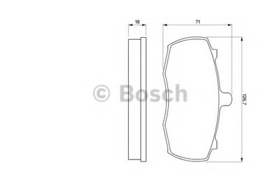 Комплект тормозных колодок, дисковый тормоз BOSCH купить