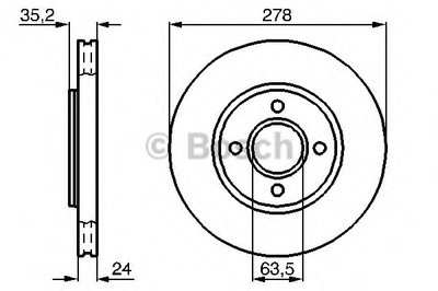 Тормозной диск BOSCH купить