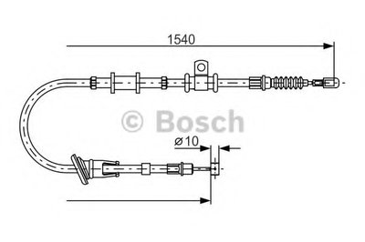 Трос, стояночная тормозная система BOSCH купить