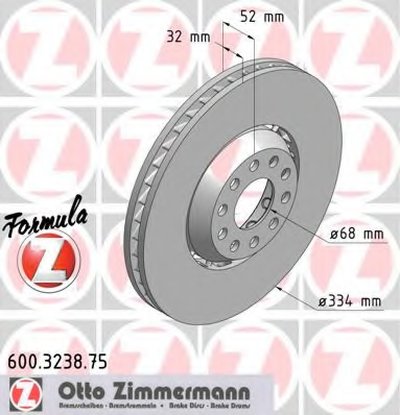 Тормозной диск FORMULA Z BRAKE DISC ZIMMERMANN купить