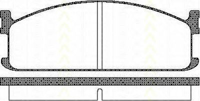 Комплект тормозных колодок, дисковый тормоз TRISCAN купить