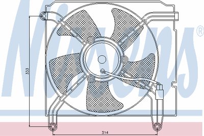 Вентилятор, охлаждение двигателя NISSENS Придбати