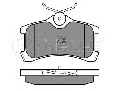 Комплект тормозных колодок, дисковый тормоз MEYLE купить
