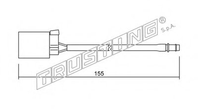 Сигнализатор, износ тормозных колодок TRUSTING купить