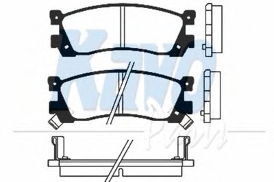 Комплект тормозных колодок, дисковый тормоз MK KASHIYAMA KAVO PARTS купить