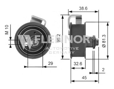 Натяжной ролик, ремень ГРМ FLENNOR купить