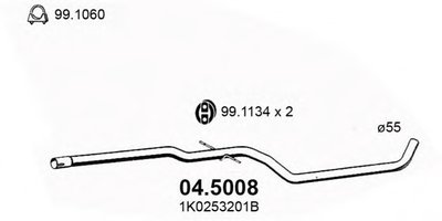 Труба выхлопного газа ASSO купить