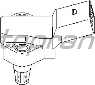 Датчик, давление наддува; Датчик, давление во впускном газопроводе TOPRAN купить