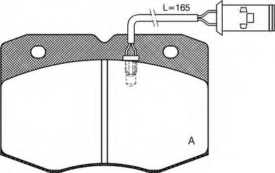 Комплект тормозных колодок, дисковый тормоз ADVANCE OPEN PARTS купить