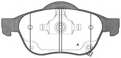 Комплект тормозных колодок, дисковый тормоз ADVANCE OPEN PARTS купить