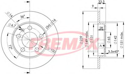 Тормозной диск Premium Black Carbon + FREMAX купить