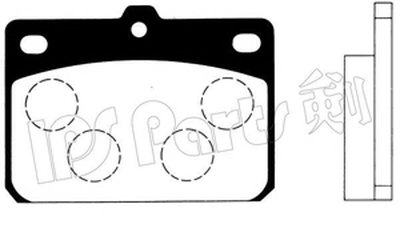 Комплект тормозных колодок, дисковый тормоз IPS Parts IPS Parts купить