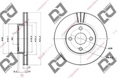 Тормозной диск DJ PARTS купить