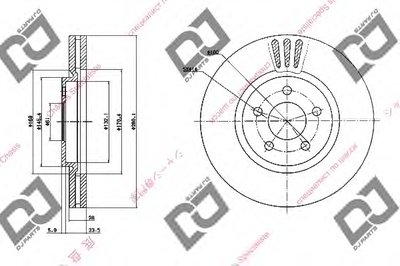 Тормозной диск DJ PARTS купить