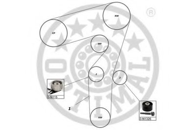 Комплект ремня ГРМ OPTIMAL купить