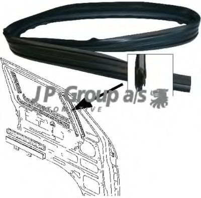 Прокладка, боковое стекло JP Group JP GROUP купить