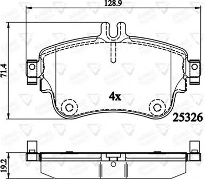 Комплект тормозных колодок, дисковый тормоз ANL Braking COMLINE купить