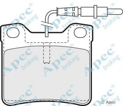 Комплект тормозных колодок, дисковый тормоз APEC braking купить