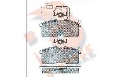 Комплект тормозных колодок, дисковый тормоз R BRAKE купить