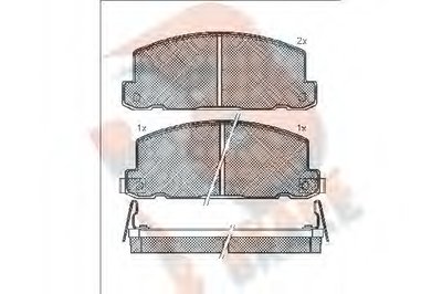 Комплект тормозных колодок, дисковый тормоз R BRAKE купить