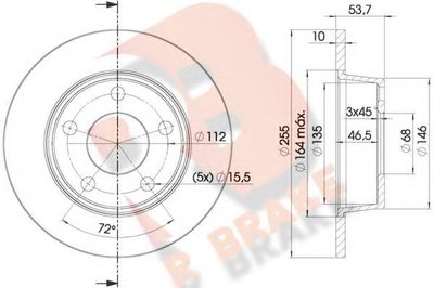 Тормозной диск R BRAKE купить