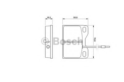 Комплект тормозных колодок, дисковый тормоз BOSCH купить